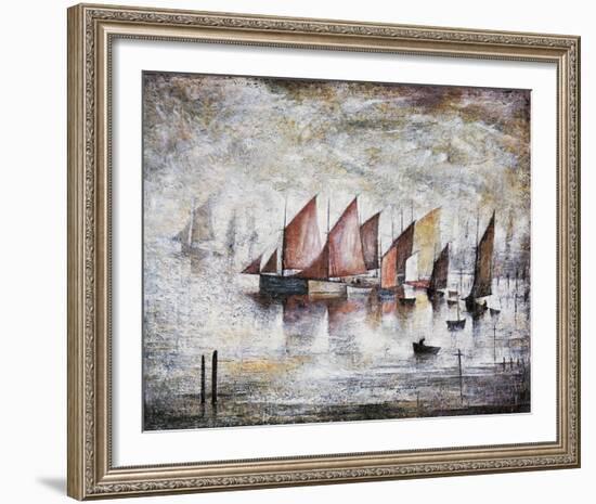 Sailing Boats, 1930-Laurence Stephen Lowry-Framed Giclee Print