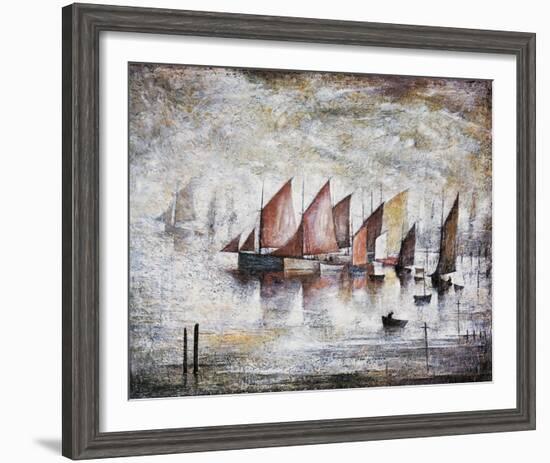 Sailing Boats, 1930-Laurence Stephen Lowry-Framed Giclee Print