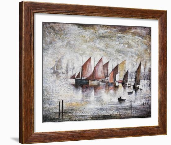 Sailing Boats, 1930-Laurence Stephen Lowry-Framed Giclee Print