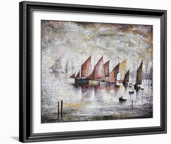 Sailing Boats, 1930-Laurence Stephen Lowry-Framed Giclee Print