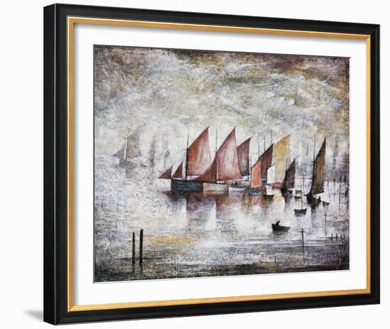 Sailing Boats, 1930-Laurence Stephen Lowry-Framed Giclee Print