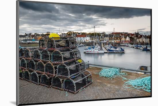 Sailing Boats and Crab Pots at Dusk in the Harbour at Anstruther, Fife, East Neuk-Andrew Sproule-Mounted Photographic Print