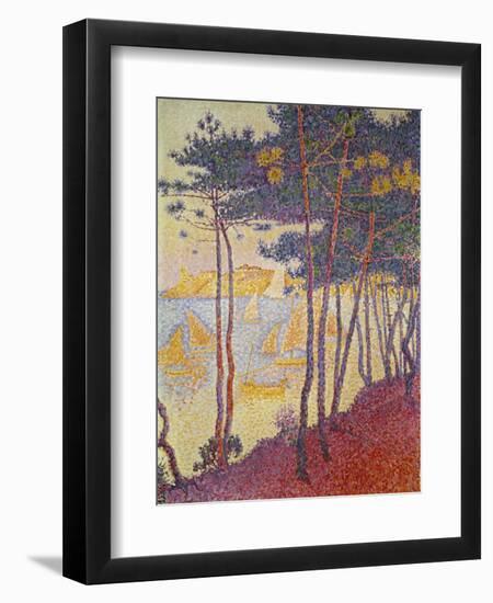 Sailing Boats and Pine Trees, 1896-Paul Signac-Framed Giclee Print