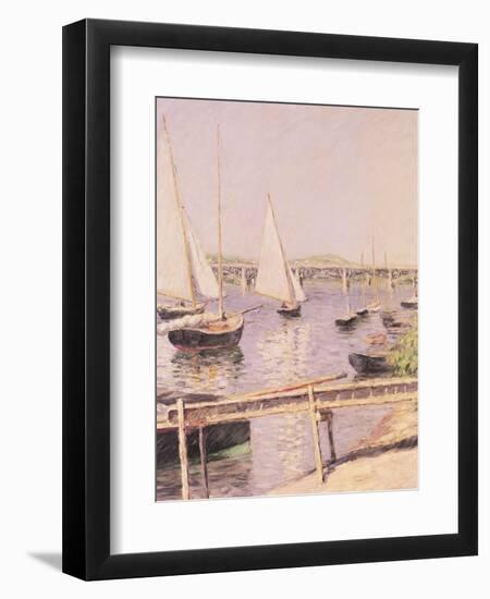 Sailing Boats at Argenteuil, circa 1888-Gustave Caillebotte-Framed Giclee Print