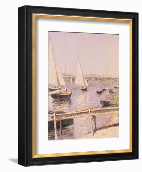 Sailing Boats at Argenteuil, circa 1888-Gustave Caillebotte-Framed Giclee Print