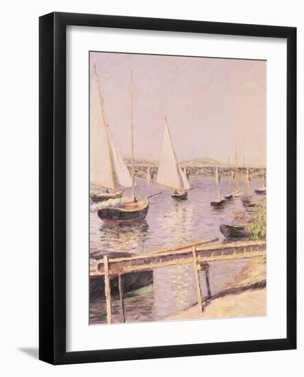 Sailing Boats at Argenteuil, circa 1888-Gustave Caillebotte-Framed Giclee Print