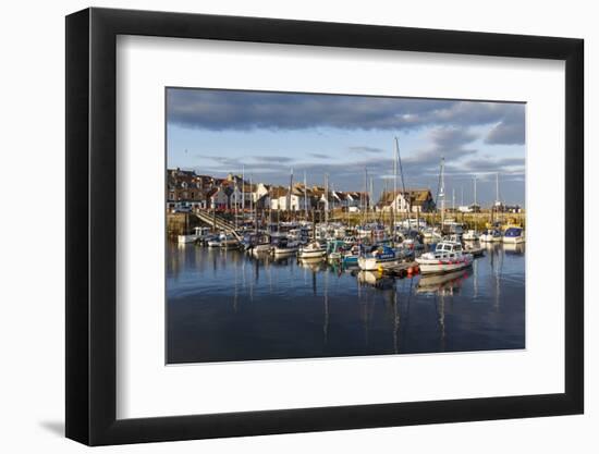 Sailing Boats at Sunset in the Harbour at Anstruther, Fife, East Neuk, Scotland, United Kingdom-Andrew Sproule-Framed Photographic Print