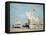 Sailing Boats, C, 1869 (Oil on Wood)-Eugene Louis Boudin-Framed Premier Image Canvas