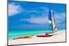 Sailing Boats, Catamarans, Kayaks and Water Bikes in the Beautiful Cuban Beach of Varadero-Kamira-Mounted Photographic Print