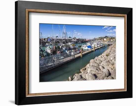 Sailing Boats in Napier Harbour, Hawkes Bay Region, North Island, New Zealand, Pacific-Matthew Williams-Ellis-Framed Photographic Print