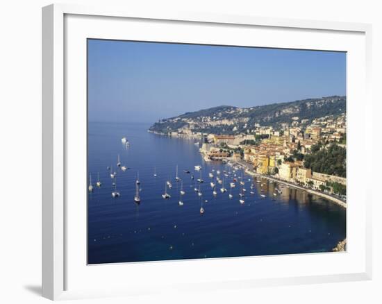 Sailing Boats Off the Coast of Villefrance-Sur-Mer, Provence, France-Robert Harding-Framed Photographic Print