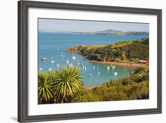 Sailing Boats on Waiheke Island, Auckland, North Island, New Zealand, Pacific-Matthew Williams-Ellis-Framed Photographic Print