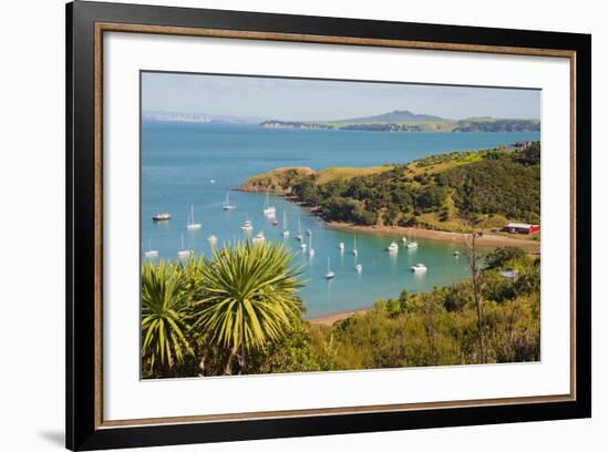 Sailing Boats on Waiheke Island, Auckland, North Island, New Zealand, Pacific-Matthew Williams-Ellis-Framed Photographic Print