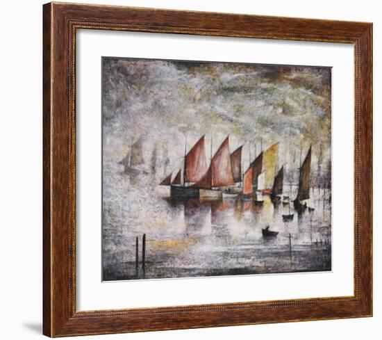 Sailing Boats-Laurence Stephen Lowry-Framed Art Print