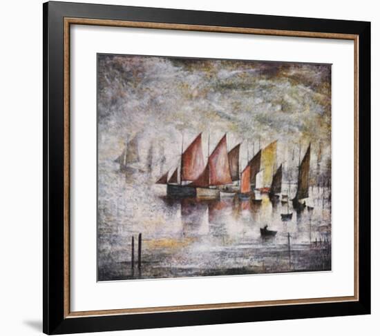 Sailing Boats-Laurence Stephen Lowry-Framed Art Print