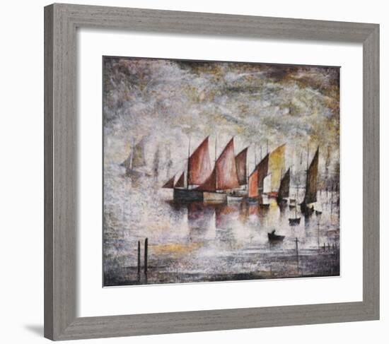 Sailing Boats-Laurence Stephen Lowry-Framed Art Print