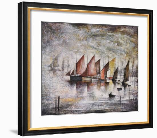 Sailing Boats-Laurence Stephen Lowry-Framed Art Print