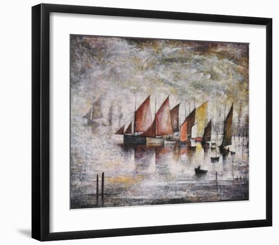 Sailing Boats-Laurence Stephen Lowry-Framed Art Print