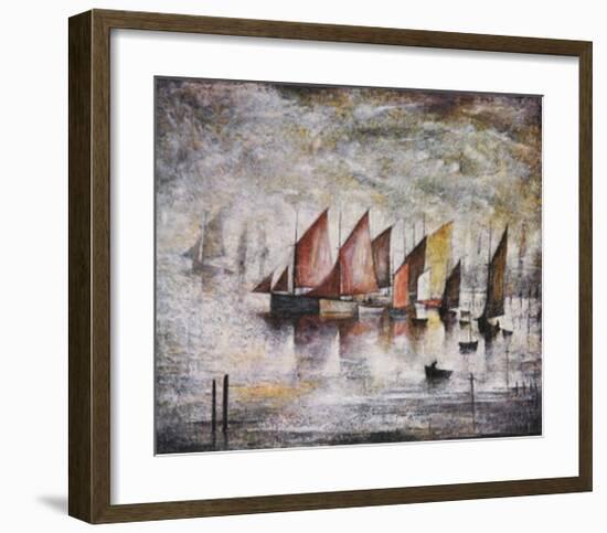 Sailing Boats-Laurence Stephen Lowry-Framed Art Print