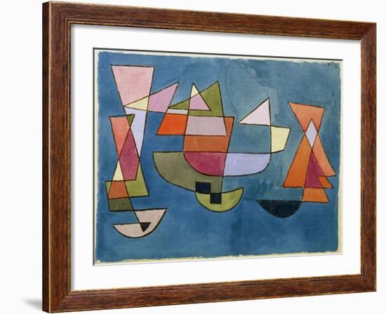 Sailing Boats-Paul Klee-Framed Giclee Print