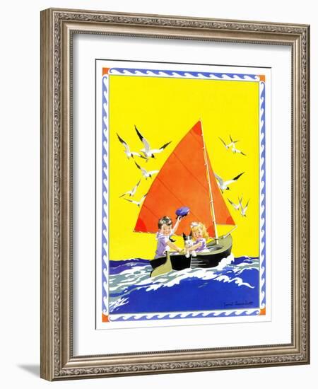 Sailing - Child Life-Janet Laura Scott-Framed Giclee Print