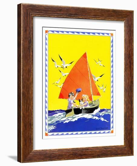 Sailing - Child Life-Janet Laura Scott-Framed Giclee Print