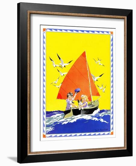 Sailing - Child Life-Janet Laura Scott-Framed Giclee Print