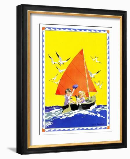 Sailing - Child Life-Janet Laura Scott-Framed Giclee Print