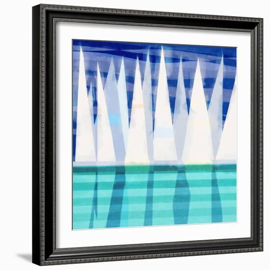 Sailing Day II-Dan Meneely-Framed Art Print