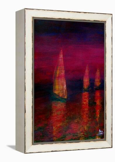 Sailing home-Kenny Primmer-Framed Stretched Canvas