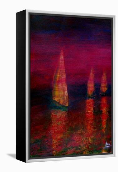 Sailing home-Kenny Primmer-Framed Stretched Canvas