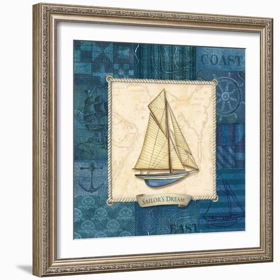 Sailing III-Charlene Audrey-Framed Art Print