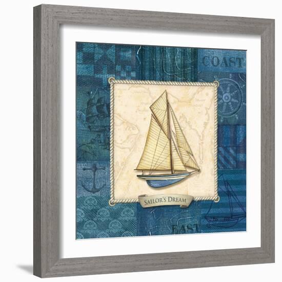 Sailing III-Charlene Audrey-Framed Art Print