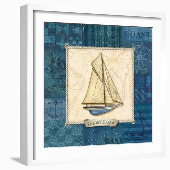 Sailing III-Charlene Audrey-Framed Art Print