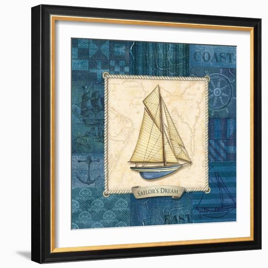 Sailing III-Charlene Audrey-Framed Art Print