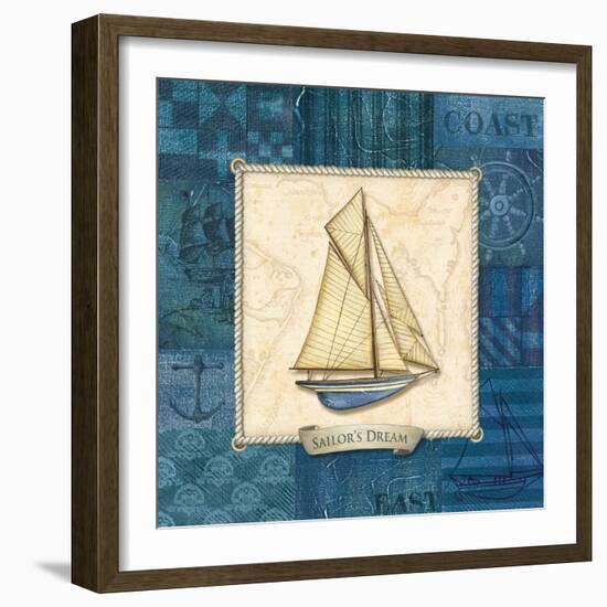 Sailing III-Charlene Audrey-Framed Premium Giclee Print