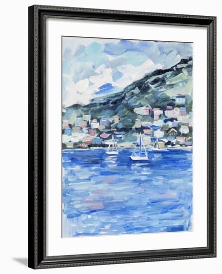 Sailing in St. Lucia-Michelle Brunner-Framed Art Print