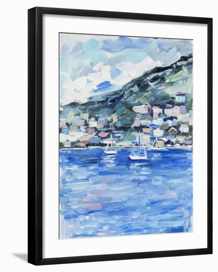 Sailing in St. Lucia-Michelle Brunner-Framed Art Print