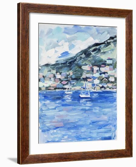 Sailing in St. Lucia-Michelle Brunner-Framed Art Print