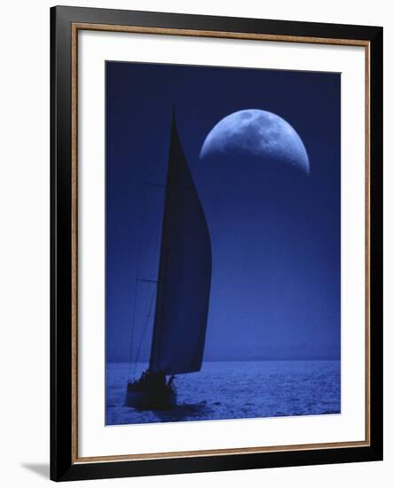 Sailing in the Moonlight-null-Framed Photographic Print