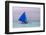 Sailing in the Ocean, Boracay Island, Aklan Province, Philippines-Keren Su-Framed Photographic Print