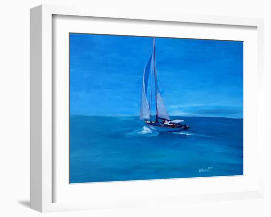 Sailing Into The Blue-Markus Bleichner-Framed Art Print