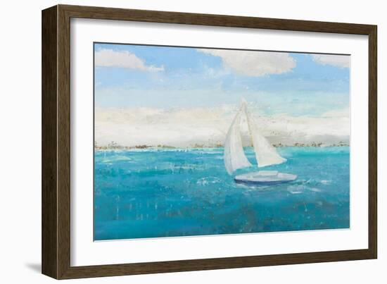 Sailing Into the Blue-James Wiens-Framed Art Print