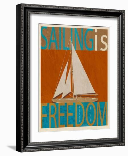 Sailing Is Freedom-Joost Hogervorst-Framed Art Print