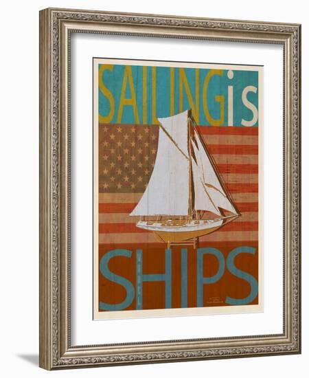 Sailing Is Model Ships America-Joost Hogervorst-Framed Art Print