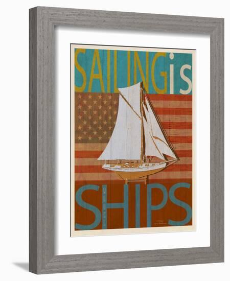 Sailing Is Model Ships America-Joost Hogervorst-Framed Art Print