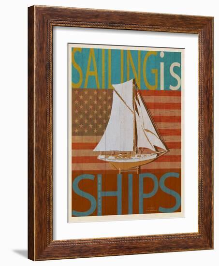 Sailing Is Model Ships America-Joost Hogervorst-Framed Art Print