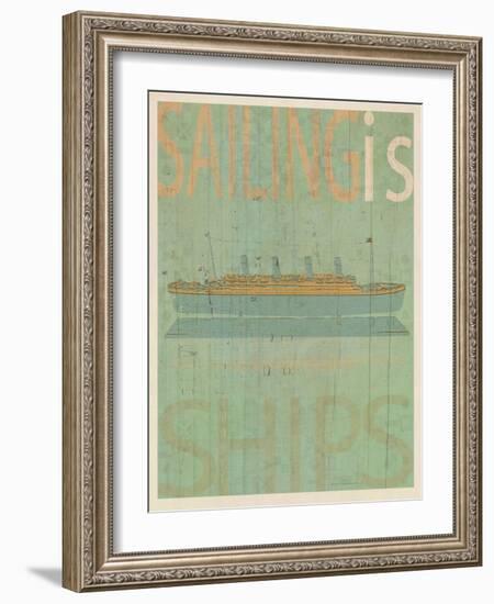 Sailing Is Titanic Model-Joost Hogervorst-Framed Art Print