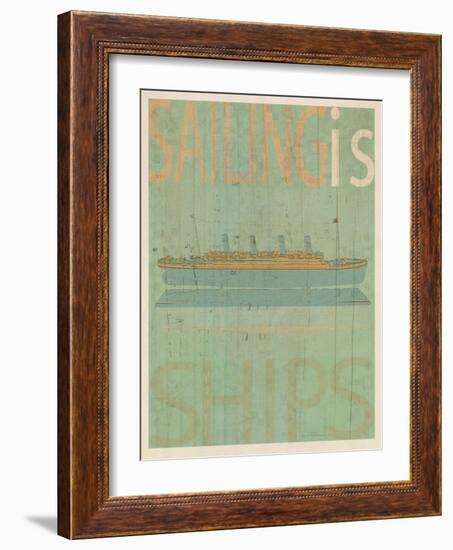 Sailing Is Titanic Model-Joost Hogervorst-Framed Art Print