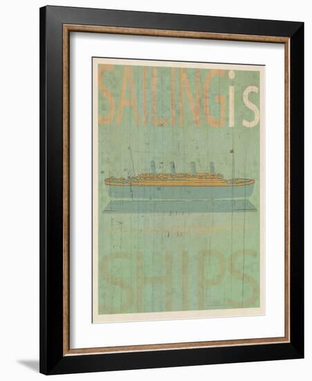 Sailing Is Titanic Model-Joost Hogervorst-Framed Art Print